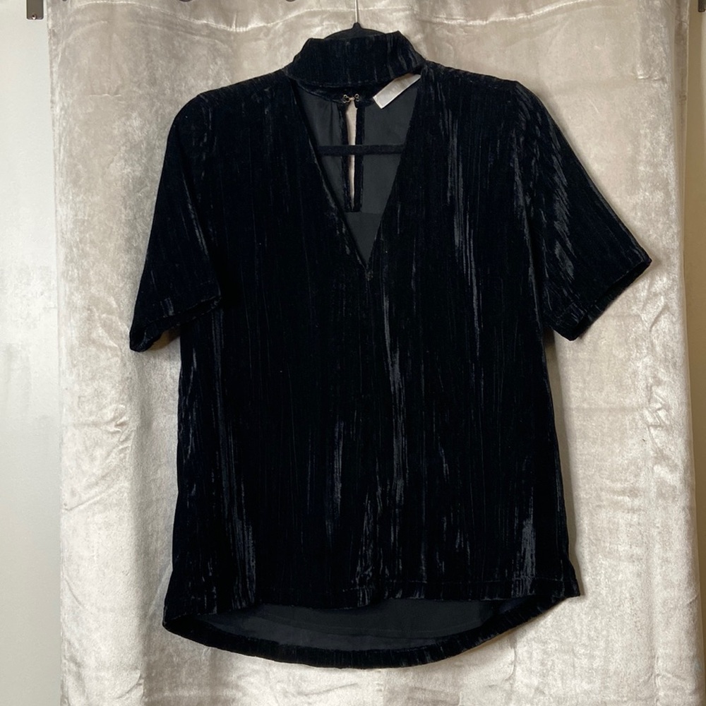 ARCHIVE black velvet top
